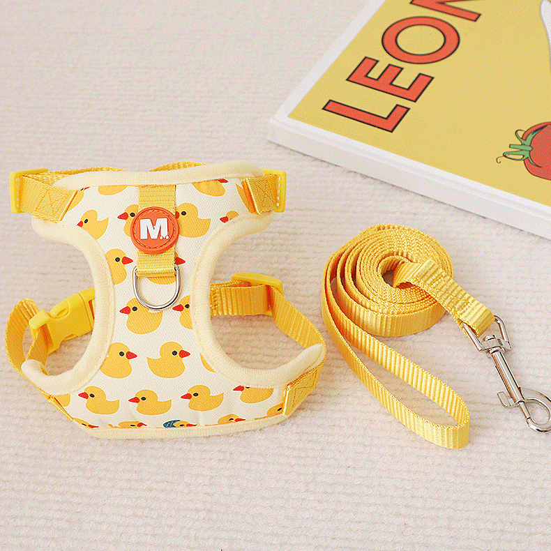 Halloween Kitten leash chest strap set Small dog chest back pet ducklings vest dog pet supplies