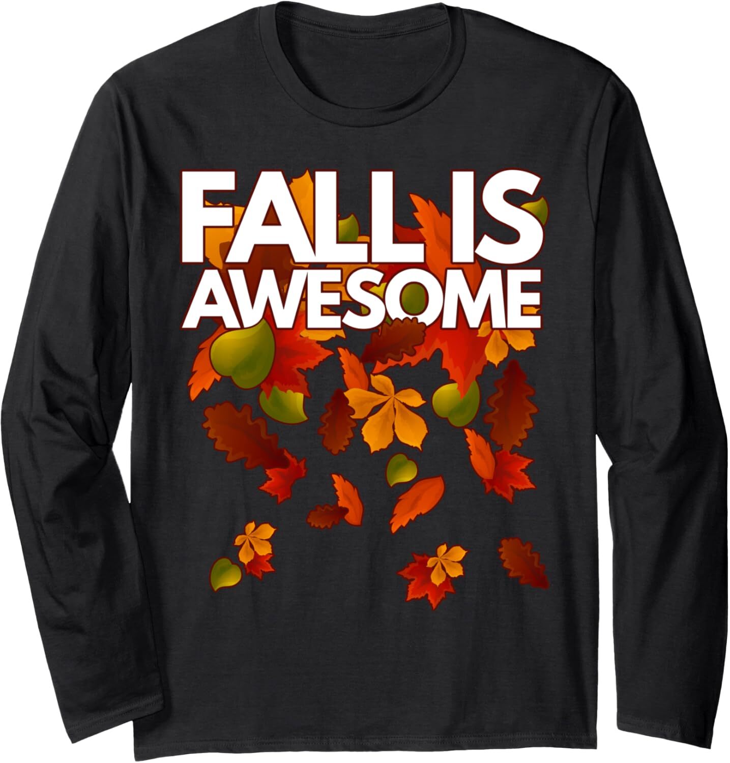 Long Sleeve Shirts for Men sweatshirt Fall Is Awesome Autumn Seasonal Birthday Gift Long Sleeve Tee Streetwear Casual tops clothes