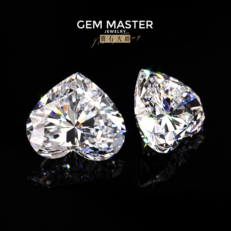 Heart Lab Grown Diamond D E F Color VVS 3EX Loose Diamond CVD HPHT 1ct 2ct 5ct Lab Diamond IGI GIA Certified VS VVS Diamond