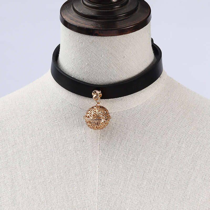 SM Prop Golden Palace Bell Sex Collar Cosplay Female Slave Sex Neck Cover Traction Alternative Adult Products