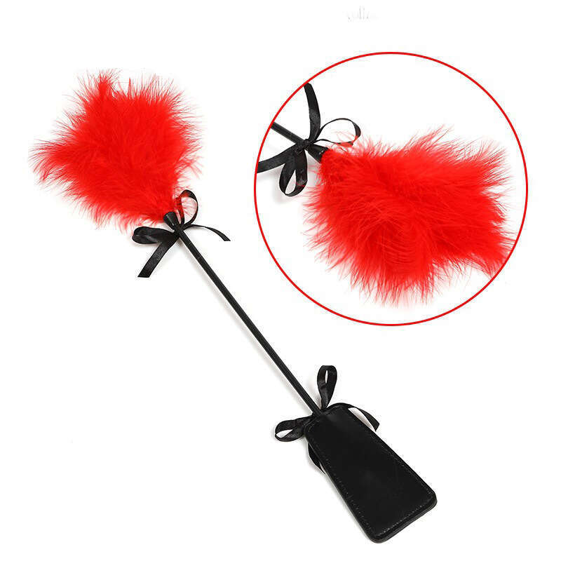 Sex toys SM props breast teasing feather racket punishment training spanking racket adult products hair replacement