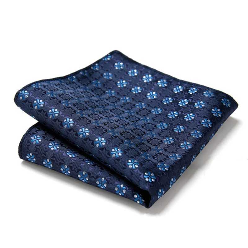 Paisley Hanky Floral Pocket Square Fit Men Suits Wedding Party Fashion Business Handkerchief Navy Blue Pocket Hanky Red SquareX240921