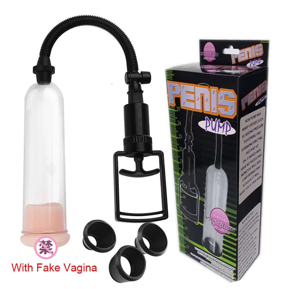 Cross border men's penis pump exercise ball trainer, small manual pull rod stretcher, adult products wholesale