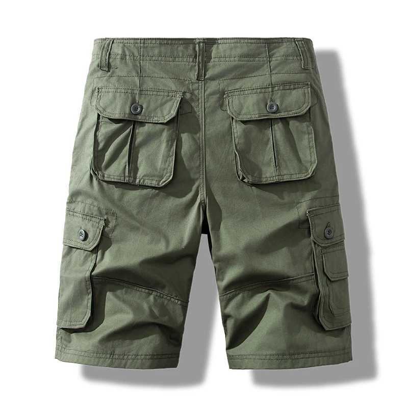 Mens Short Pants Cotton Cargo Shorts Tactical Breeches Casual Sports Man Hiking Fishing StreetwearX240921