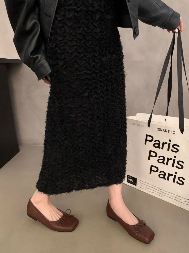 Women Casual Shoes France Gentle Style Simple Bow Design Square Toe Flat Bottom Comfort Versatile Multi Colors fashion