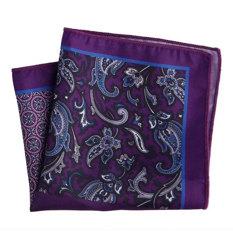 Fashion Accessories 48-color Man Hanky Pocket Square Handkerchief Paisley Design Houndstooth Printing Matching Pocket ScarfX240921