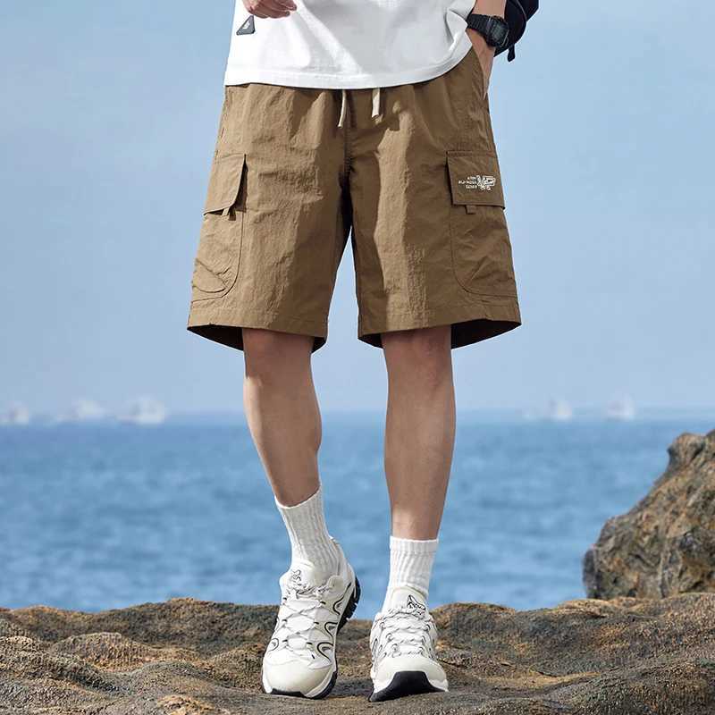 2024 New Fashion Thin Baggy Cargo Shorts Mens Summer Trend Casual Loose Y2k Short Pants Wild Youth Male Brand Popular ClothingX240921