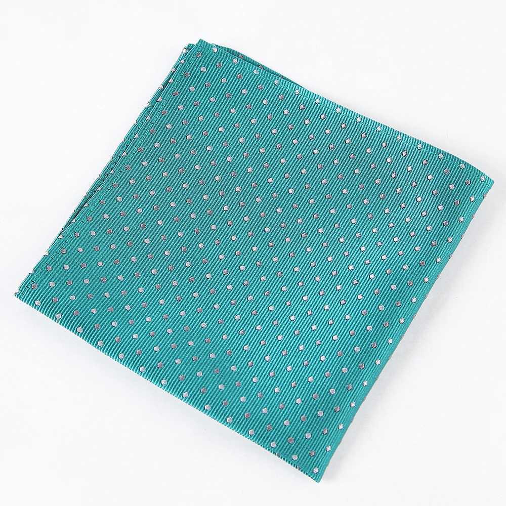Customized Smith 100% Silk Dot Handle Pocket Square Business Set W240921