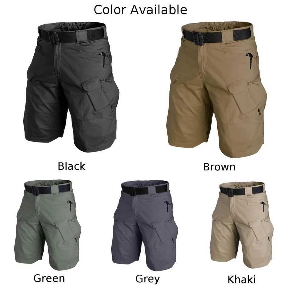 Men Urban Shorts Outdoor Cargo Shorts Quick Dry Multi Pocket HikingX240921