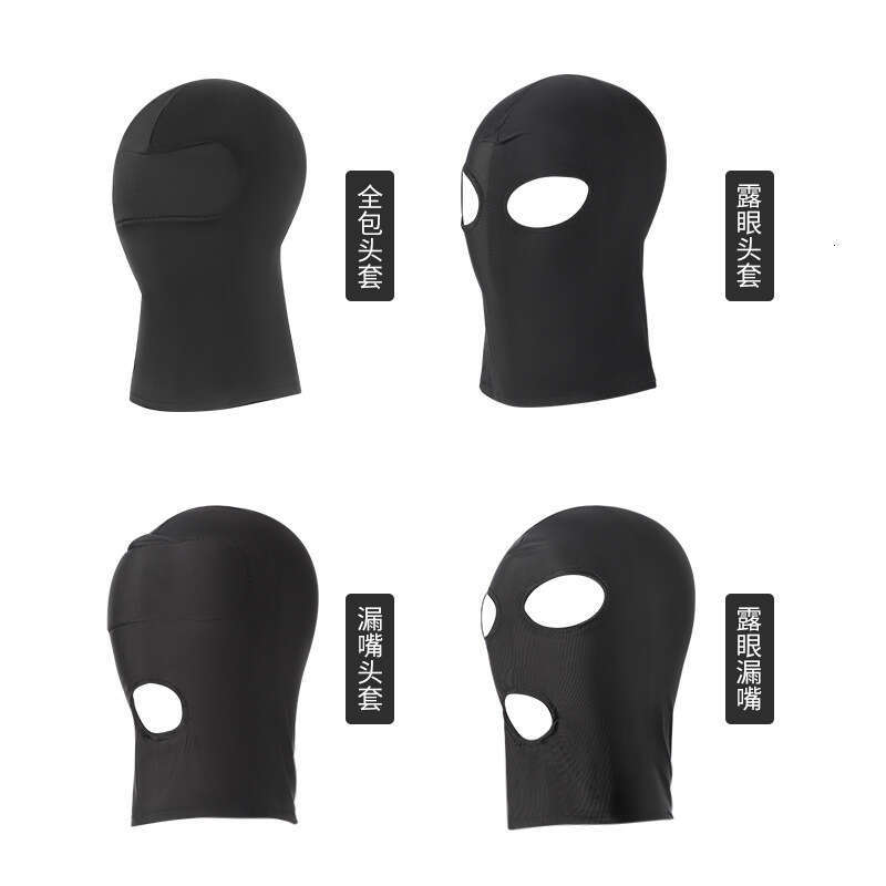 SM adult adult sex toys all inclusive head cover, mask, head cover, female adult exposed eyes and mouth eye mask manufacturer batch