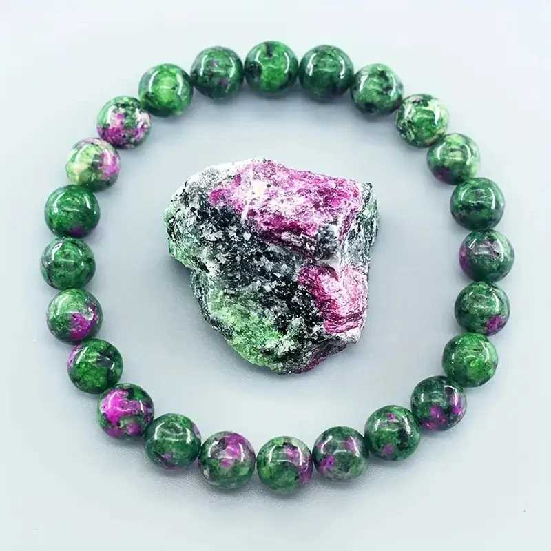 Charm Geniune Natural Epidote Zoisite Stone Bead Bracelet Homme Bracelet Made of Natural Stone Fashion Gifts Jewelry for WomenX240921