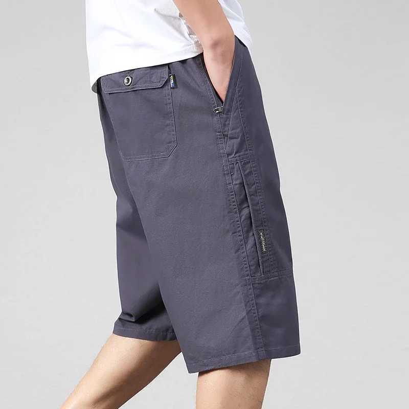 Summer Men Multi Pockets Cargo Shorts Men Casual Large Size 100% Cotton Shorts Men Outwear Quick Dry Jogger Shorts Male 6XLX240921