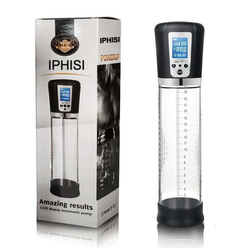 Penis Pump LCD Automatic Airplane Cup Penis Exercise Stretching Trainer Adult Sex Toy