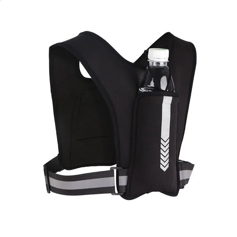 Bicycle running vest chest phone holder reflective backpack trail moisturizing exercise equipment sports water Knapsack 240911