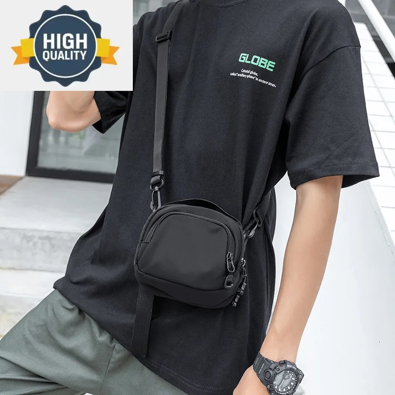 Crossbody Shoulder Men's Bag, Light Tide Brand Casual Men's Portable Sports Small Backpack Mini Mobile Phone Bag