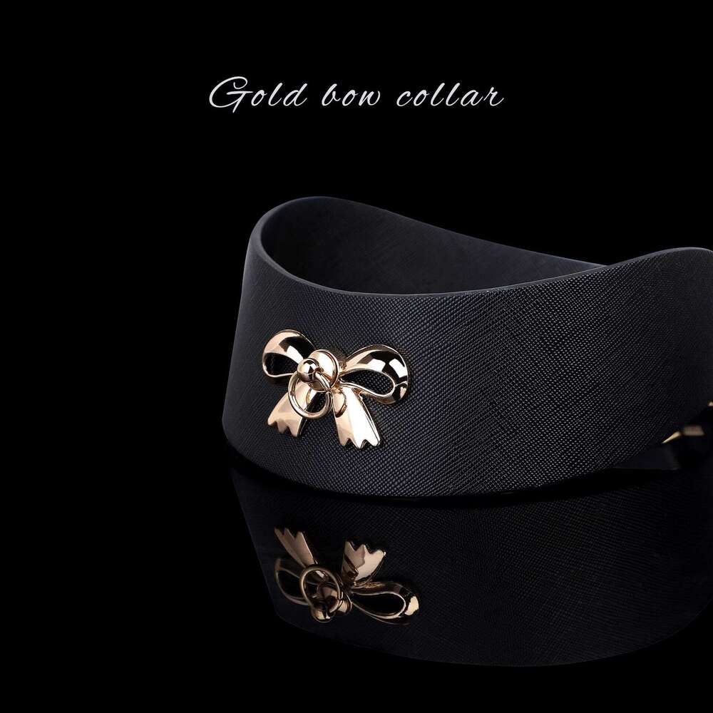 Sex toys SM props bow traction collar SM tuning restraint sex collar female alternative adult products
