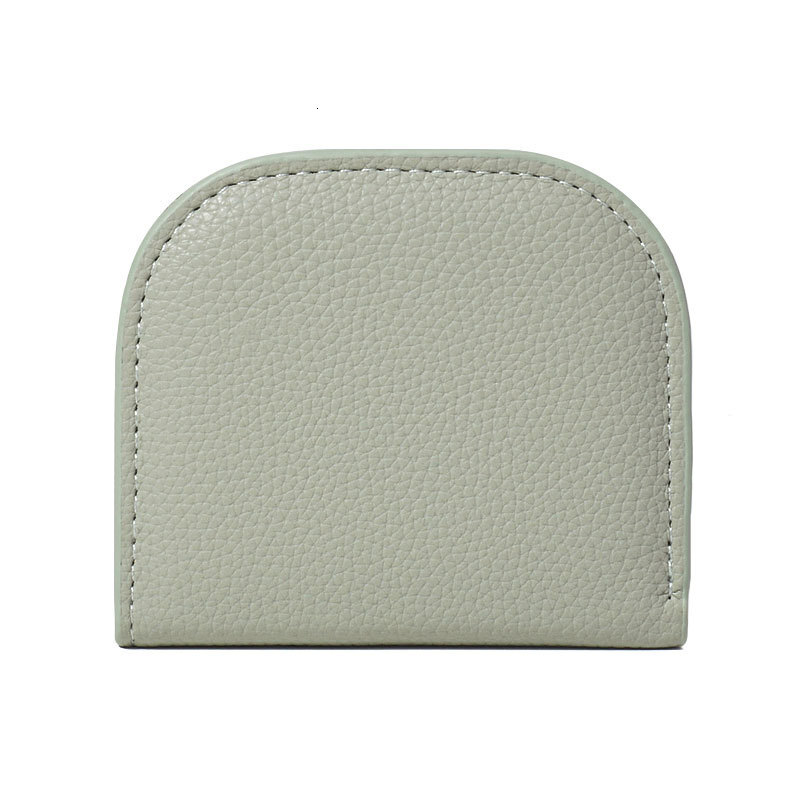 2024 New Designer Half Round Mini INS Solid Color Multi functional Zero Lock LP Minimalist Fashion Wallet Women's Free Shipping