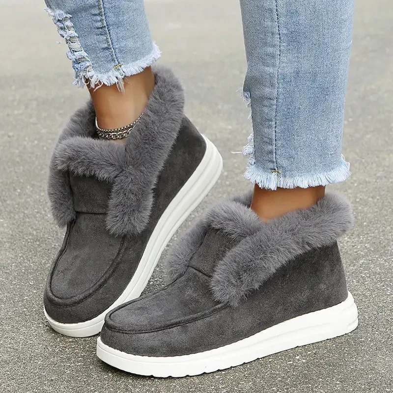 2024 Thickening Plush Warm Snow Cotton for Women ugggly designer boots Size Winter free shipping shoes loafers womens men