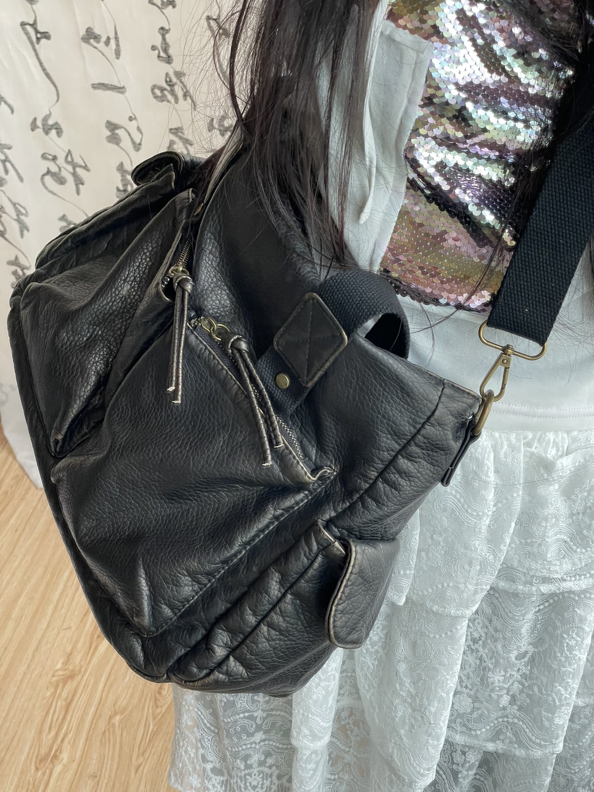Y2k Gothic Lolita Punk Shoulder Bags Haruku Women Girl Large Capacity Versatile Handbags Underarm Bag Totes Female