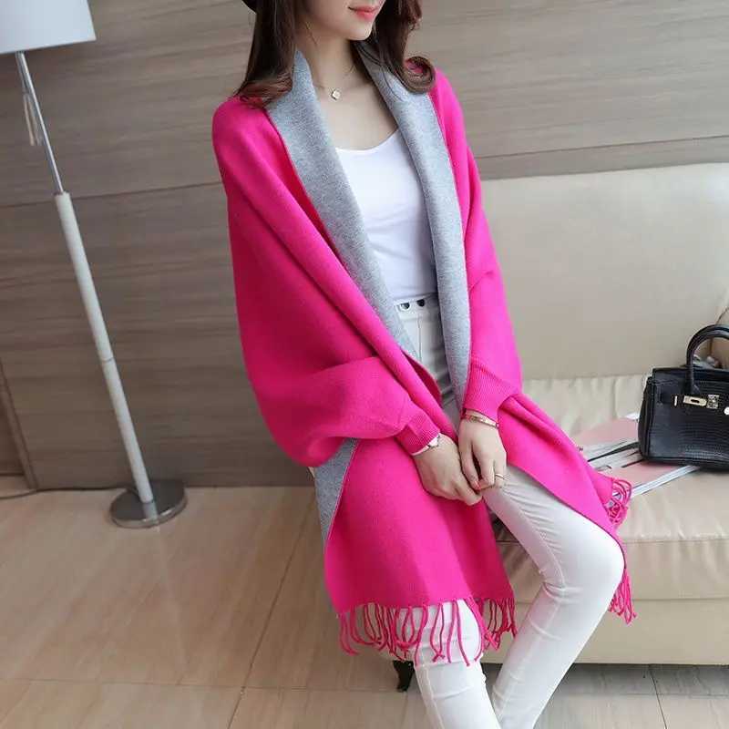 2024 Autumn Winter Womens Luxury Cape Town Coat Loose Thick Warm Coat Elegant Fur Panel Womens Coat W240921