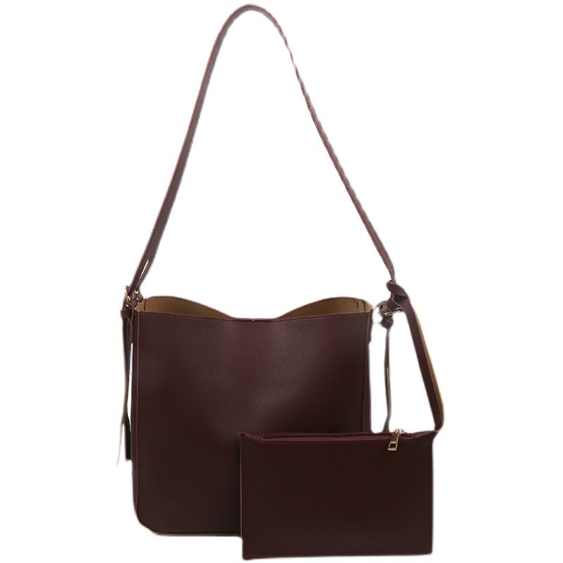 Autumn And Winter Women's Large Capacity Bucket 2025 New Fashion Niche Design Sense Single Shoulder Underarm Bag Multifunctional Single Shoulder 
