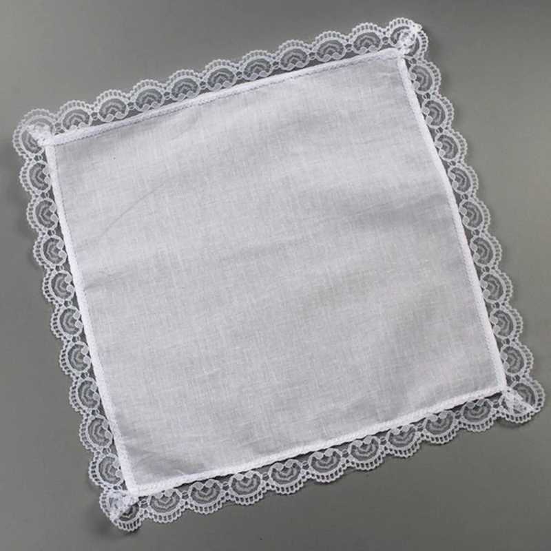 Wedding party pocket handle bride and groom lace Hanks W240921