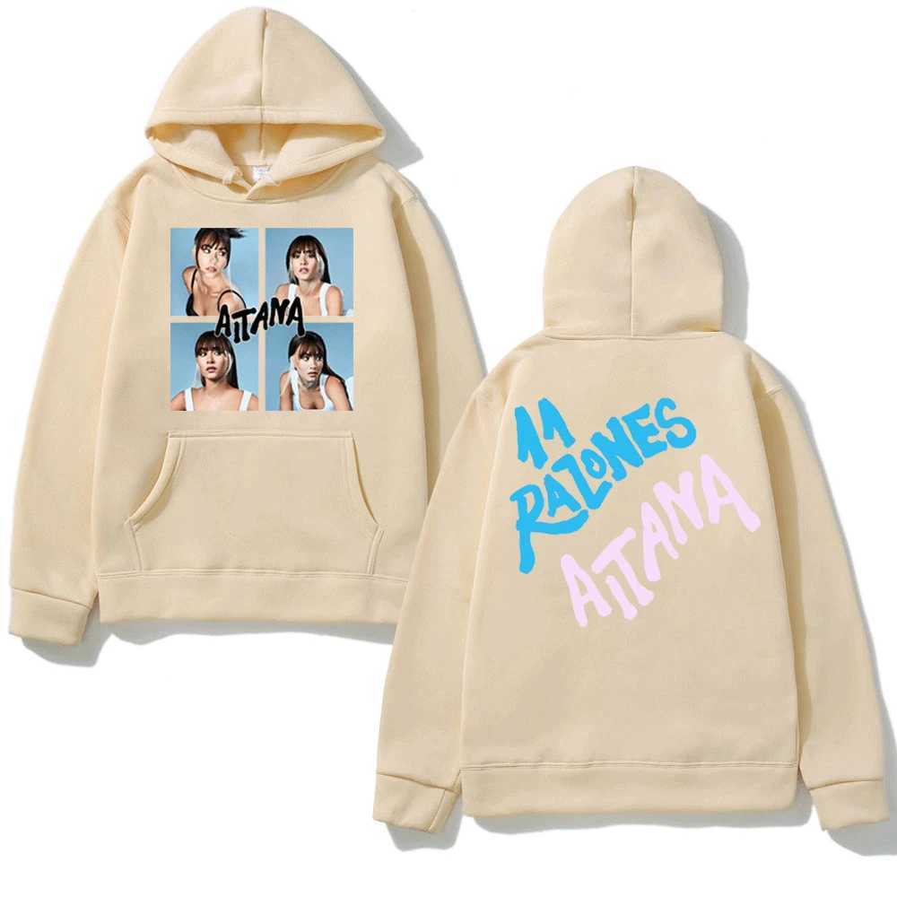 New Aitana Ocana Hoodie Winter Fleece Mens Top Autumn Neutral Sportswear Harajuku Cotton Zipper Casual Street Wear W240921