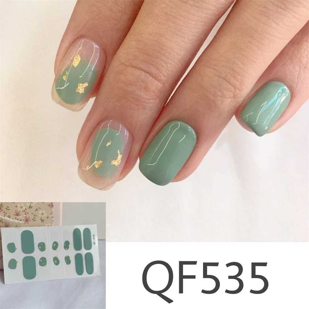Complete set of nail stickers cartoon flower daisy frosted nail stickers waterproof detachable self-adhesive French handmade accessories W240823