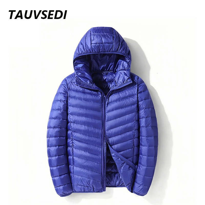 New Winter Men Lightweight Water And Wind-Resistant Hooded Casual High Quality Slim Duck Down Jacket Coat Male