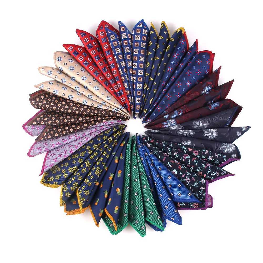 Paisley Pocket Square Floral Handkerchief For Suits 25cm*25cm Hankies For Men Women Brand Suits Pocket Towel HankyX240921