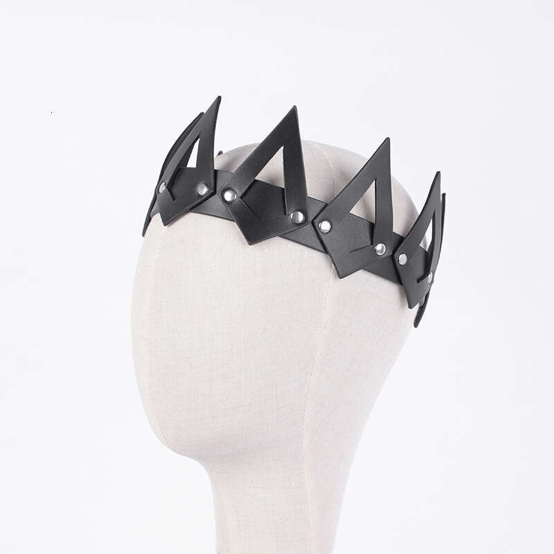 Role playing sex toy PULeather Queen Crown Sex Headset SM Props Alternative Adult Products
