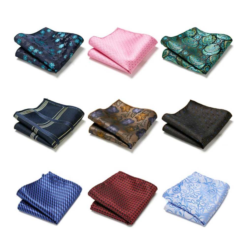 Luxury Nice Handmade Fashion Brand Silk Hanky Pocket Square Printed hombre Formal Clothing Light Blue Fit WorkplaceX240921