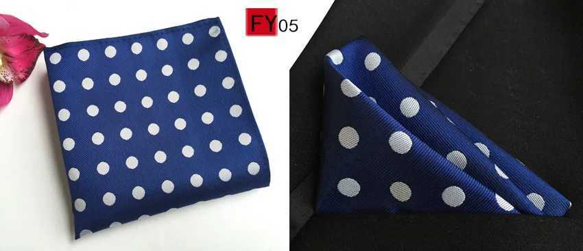 Classic blue purple black polka dot handle suitable for mens parties business offices weddings gift accessories pockets squares W240921