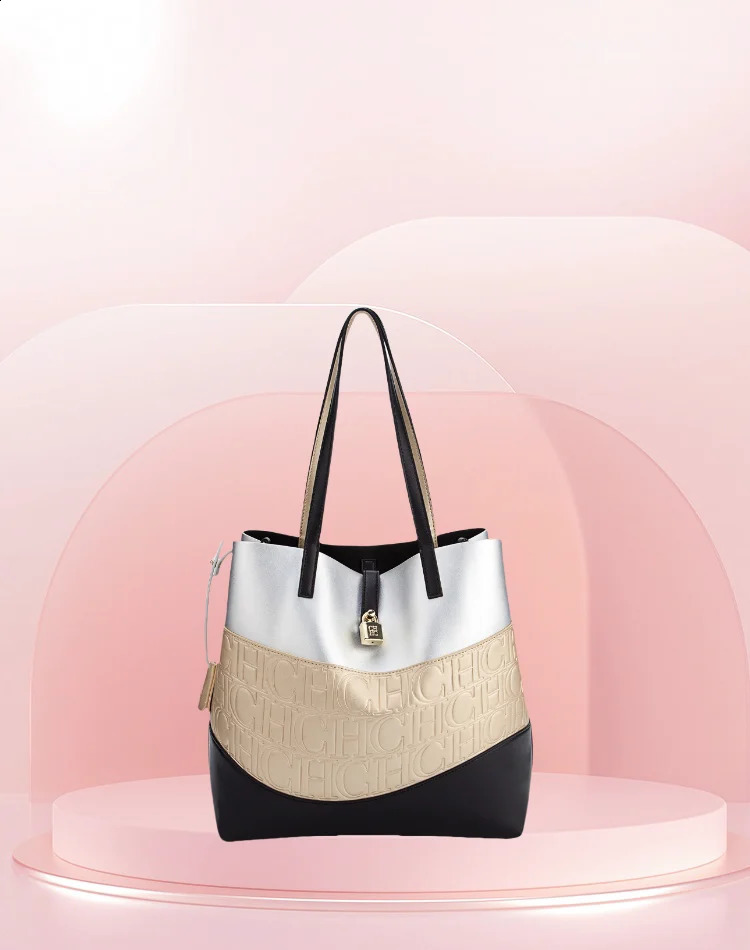 CHHC womens bucket bag color large capacity single shoulder handbag fashionable and simple 240919