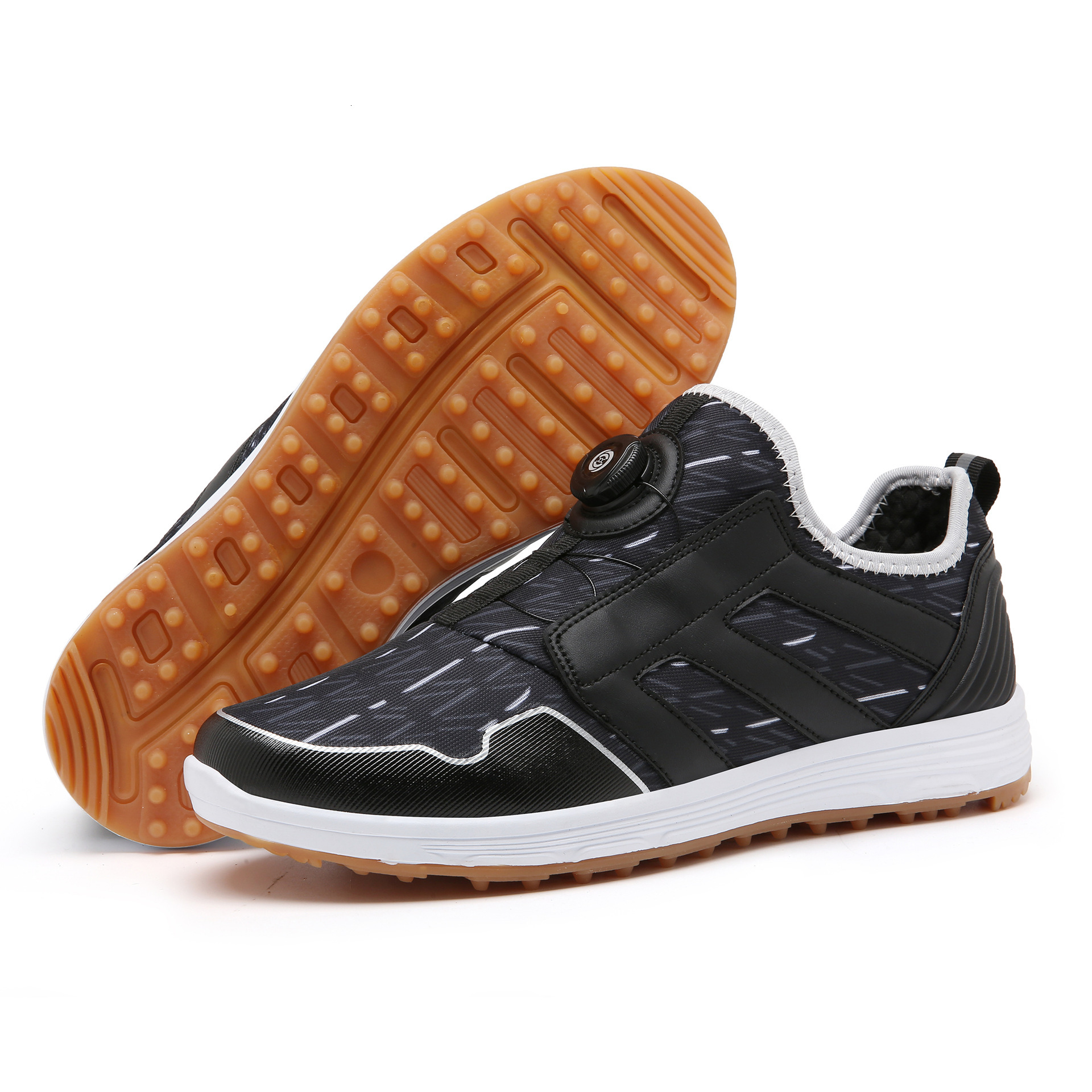 ddmytiger G-961 Straight Golf Sneakers Casual Women's Fixed Nail Through Balloon Children's and Men's Shoes C ddmythur