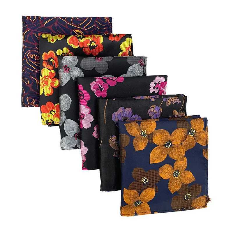 38 Colors Men Hanky Pocket Squared Handkerchief Silk Hankerchief Flower Paisley Floral Wedding Party Gift for Man AccessoryX240921