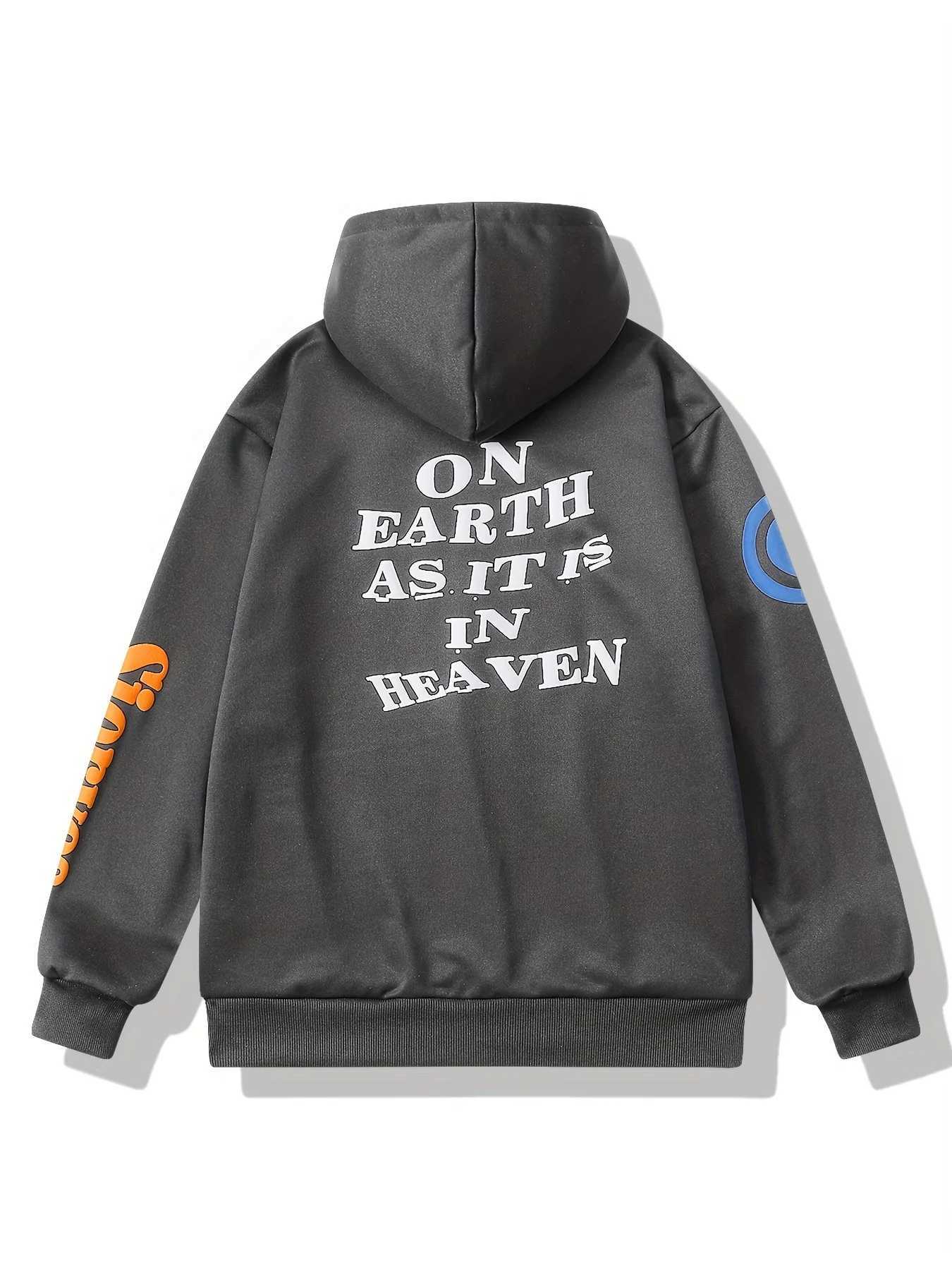 2024 mens and womens autumn hoodies with pigeon pattern and bubble letter printing long sleeved and drawstring casual hoodies W240921