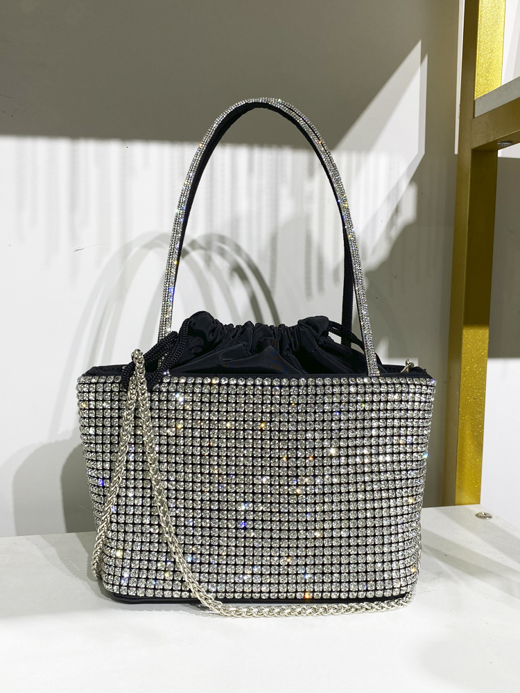 Bg Rhie Evening Handbags Women Korean Dia Chain Cover Dinner Party Handbag Purse Ladies Small Square Shoulder Bag