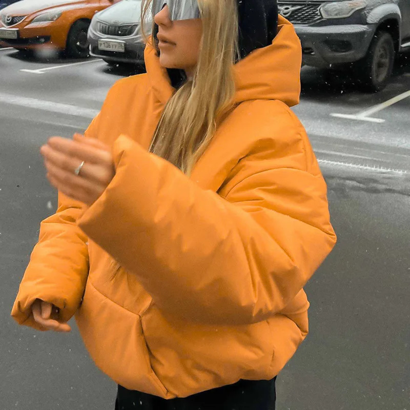 UMI MAO Cotton Jacket Women Autumn Winter Loose Cotton Jacket Warm Hooded Coat Femme Y2K Casacos Feminino 240918