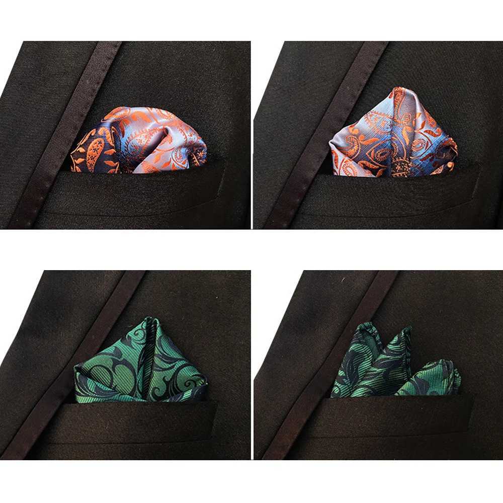 3 Packs Mens Classic Colorful Floral Pocket Square Handkerchief Wedding Hanky BWTHZ0363X240921