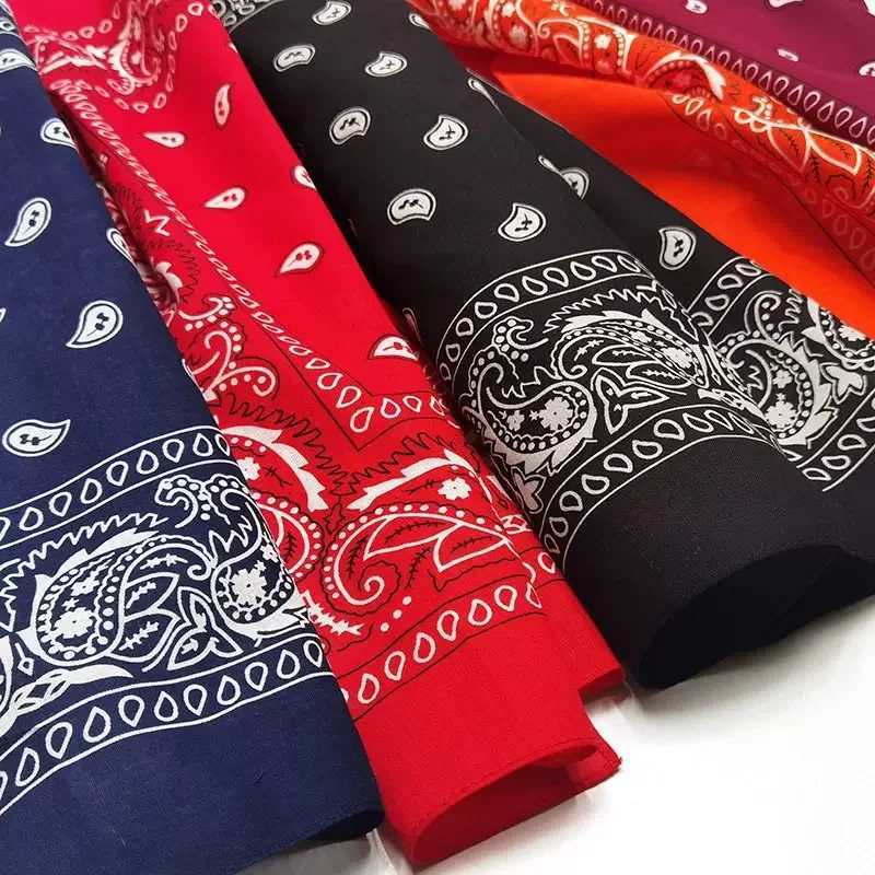 Dance Headscarf Hiphop Fashion Headwear Pattern Sports Headband Square Mens Hand drawn Headband W240921