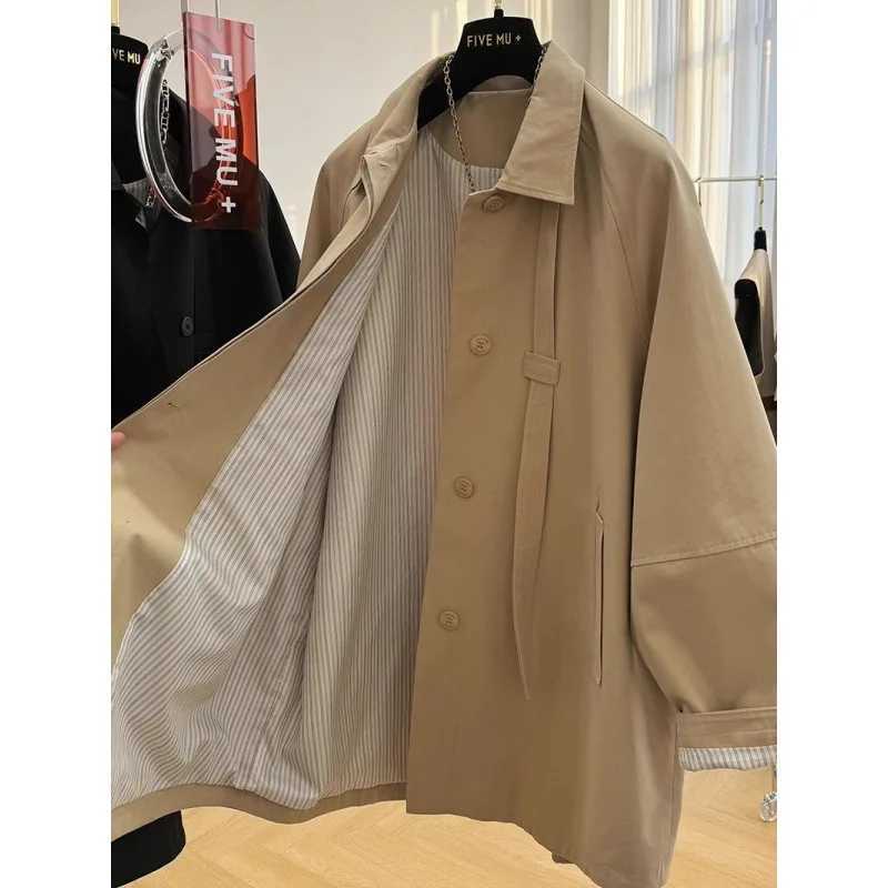2024 New Spring Autumn Trench Coat Women Fashion Korean Loose Mid Long Temperament British style Women Windbreaker Female TopsX240921