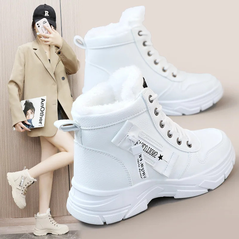 Winter Snow for Women Casual High-top Shoes Warm Womens Sneakers Platform Ankle Boots Plus Size 42 atillas De Mujer New