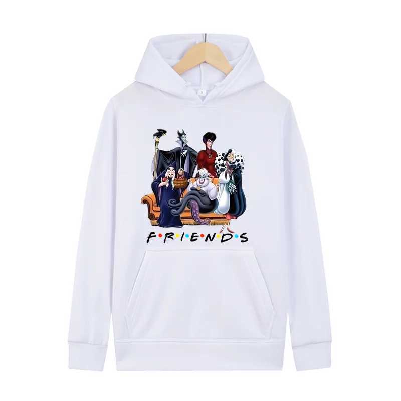 Halloween friend letter printing hoodie mens fashion sportswear wool warm couple casual Harajuku street hoodie zipper W240921