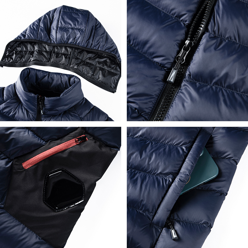 New Men Winter Warm Thick Hooded Jacket Autumn Mens Fashion Casual Windproof Detachable Hat Parkas Jackets Coat Male