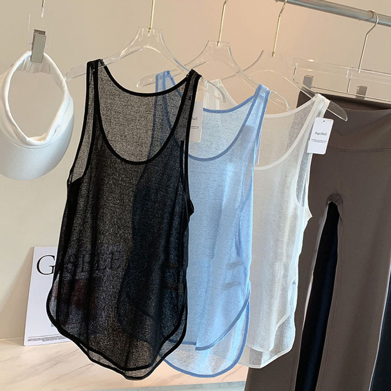 Women's backless yoga shirt, running carnival T-shirt, sleeveless vest, quick drying loose sports T-shirt top, women's gym exercise top, fre