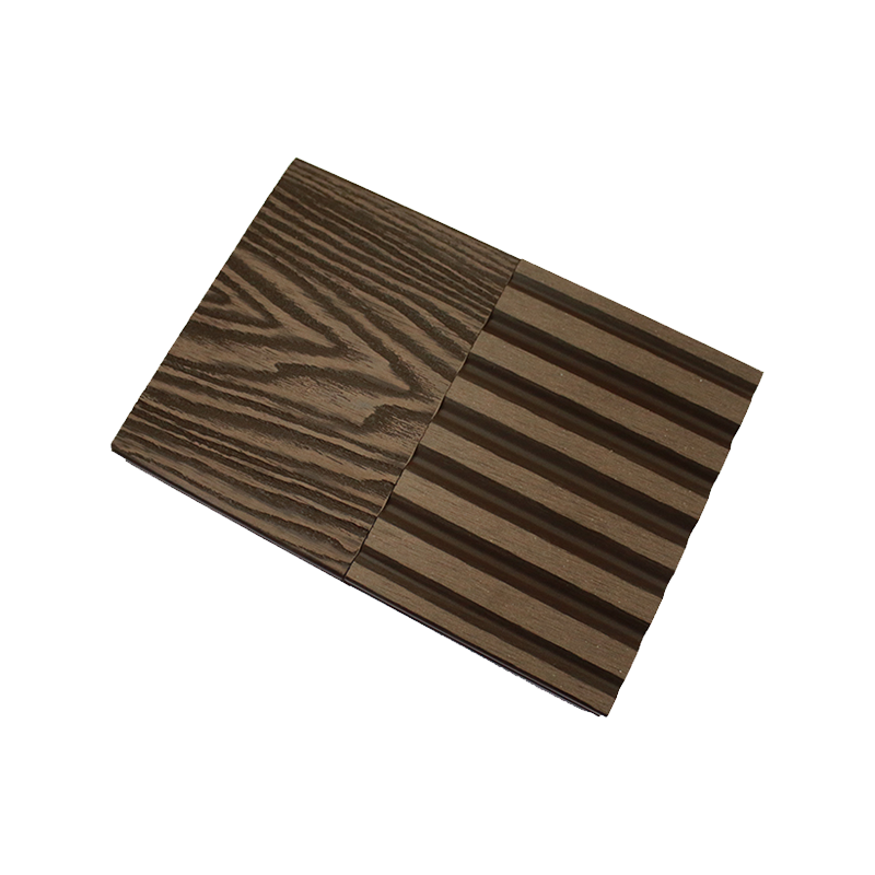 embossed plastic wood flooring outdoor terrace wood plastic flooring outdoor anti-corrosion flooring courtyard garden board round hole