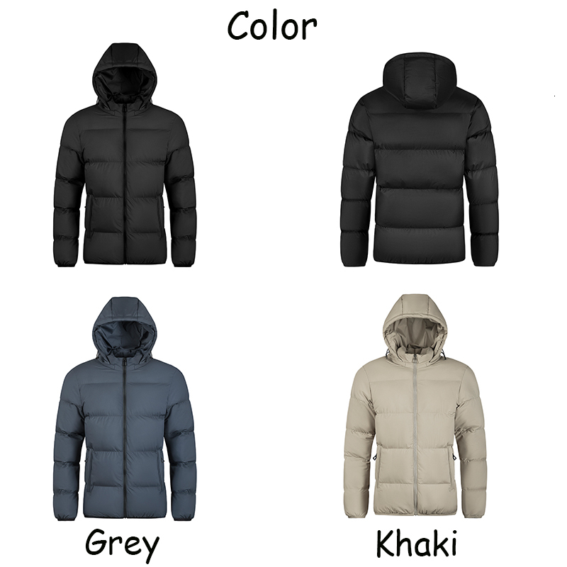 2023 Winter New Men Warm Thick Windproof Parkas Jacket Mens Waterproof Hooded Casual Brand Outwear Detachable Hat Coat Male