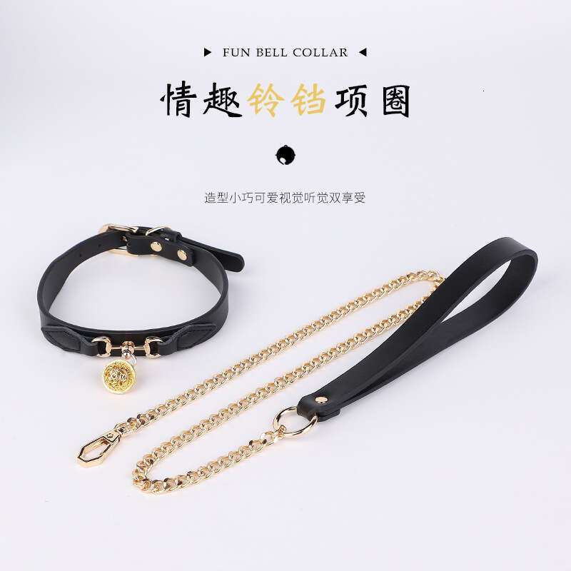Sex toys SM props Female slave training Traction collar High end bell Sex collar Alternative adult products