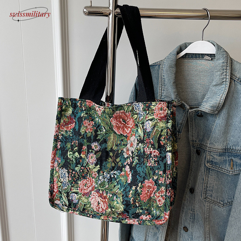 Large capacity ethnic style handbag 2024 new trendy and fashionable commuting for women ins single shoulder tote bag #8 Swissmilitary